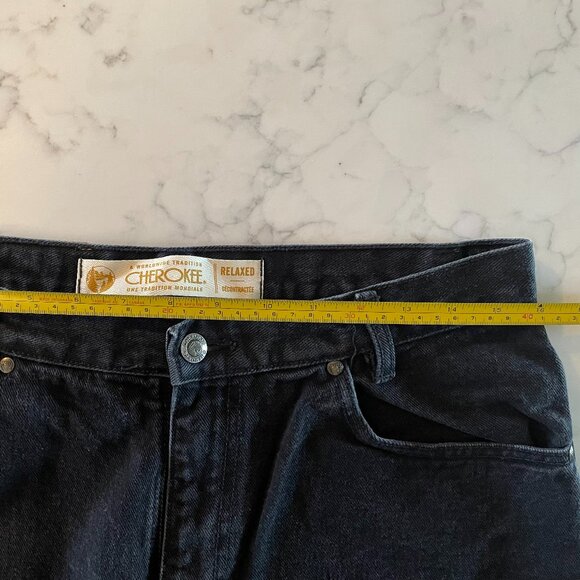 Vintage Cherokee Black Denim Relaxed Dad Jeans - Picture 12 of 16